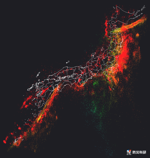 distribution of earthquakes